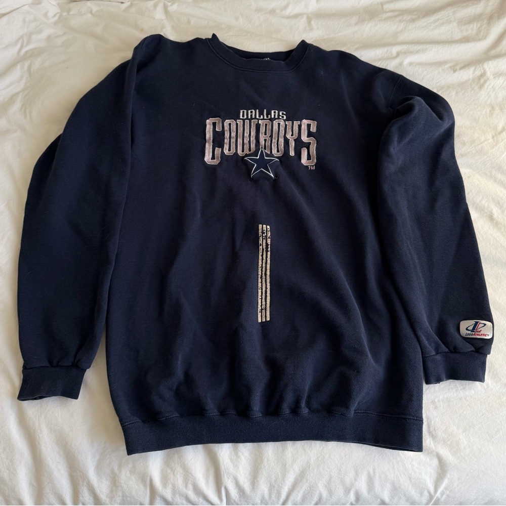 Dallas Cowboys Navy Blue Crewneck Sweater Vintage